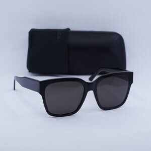 Balenciaga BB0056S 001 Square Sunglasses - Black/Grey